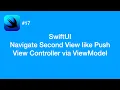 How to Navigate Second View like Push View Controller via ViewModel - SwiftUI