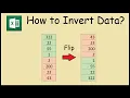 How to Invert Data in Excel