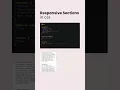 CSS responsive design using flexbox