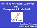 Installing SQL Server and Management Studio 2012