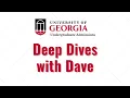 Deep Dives w Dave EA Admits and for RD Applicants