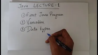Hello World Java Variables in Java Data type in Java For Beginners Lecture 1