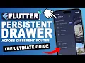 FLUTTER Persistent Navigation Drawer Across Pages using BLOC Flutter Drawer Flutter Tutorial