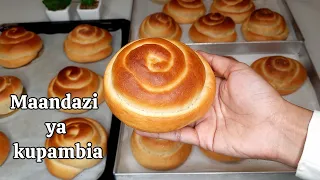 jinsi ya kupika maandazi ya kupambia ya mayai na maziwa maandazi ya kusuka brioche buns