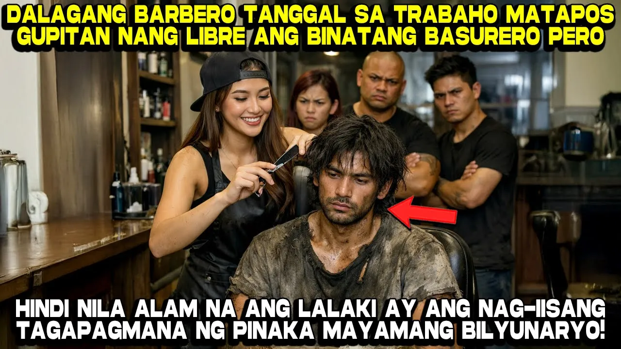 Outline Video Dalagang Barbero Tanggal sa Trabaho Matapos Gupitan nang libre ang Binatang Basurero pero...