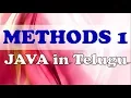 Methods in Java in Telugu part-1 Kotha Abhishek
