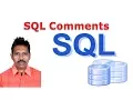 SQL Tutorial 11 SQL Comments