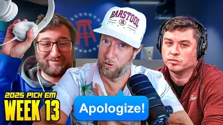 Dave Portnoy Demands Apology Between Nemesis Employees PICK EM - Week 13