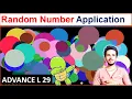 What is Application of Python Random Number Make Random Colored Circle Python Turtle Advanced 29