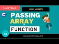 Step - 44 How to pass an array to a function in C Print array using pointer