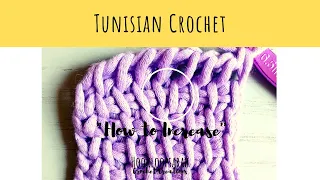 How to increase in Tunisian crochet - TUNISIAN CROCHET SCHOOL