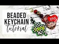 Beaded Acrylic Blank Keychain Tutorial