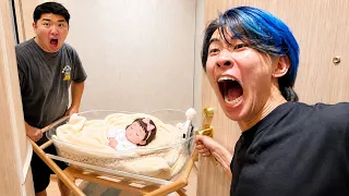 赤ちゃんが生まれたがーどまん夫婦の病院に乗り込んでみた【ドッキリ】