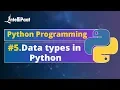 Data types in Python with Example Python Data types Tutorial Intellipaat