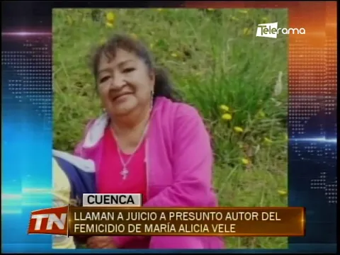 Llaman a juicio a presunto autor del femicidio de María Alicia Vele