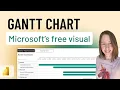 How to create a Gantt chart in Power BI with a free visual