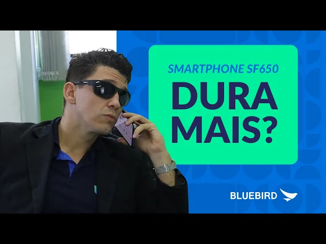 Vídeo Smartphone Corporativo Bluebird SF650 - 6.5 Polegadas, Octa Core 2.0GHz, 4GB RAM, 32GB Flash, Wi-Fi, Bluetooth, NFC, 4G, Android 12 – Bateria Removível 5000 mAh