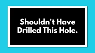 Sailing Vlog 14 I Shouldn’t Have Drilled This Hole. Living on a Sailboat