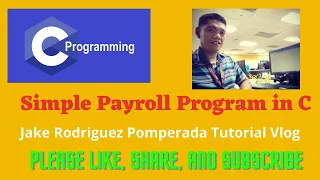 Simple Payroll Program in C