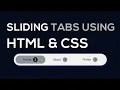 Tab Sliding animation Using HTML CSS Only HTML Menu Tab Sliding