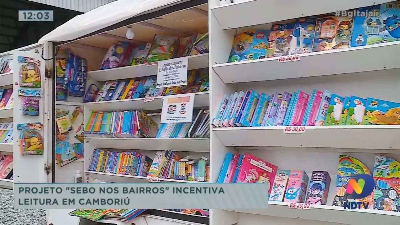 Projeto "Sebo nos Bairros" incentiva leitura em Camboriú