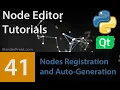 Node Editor Tutorial 41 Nodes Registration with decorators and Auto-Generation