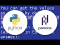 Get a list from Pandas DataFrame column headers