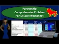Partnership Comprehensive Problem Part 2 Excel Worksheet Comp 2