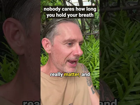 Nobody cares how long you hold your breath