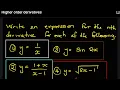 Nth derivative of a function