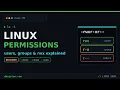 Users Groups Permissions in Linux
