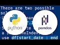 Select DataFrame rows between two dates