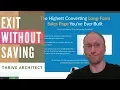 How to Exit Thrive Architect Without Saving Your Progress