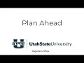 Plan Ahead in Banner Registration