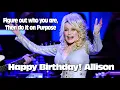 Happy Birt ay Allison