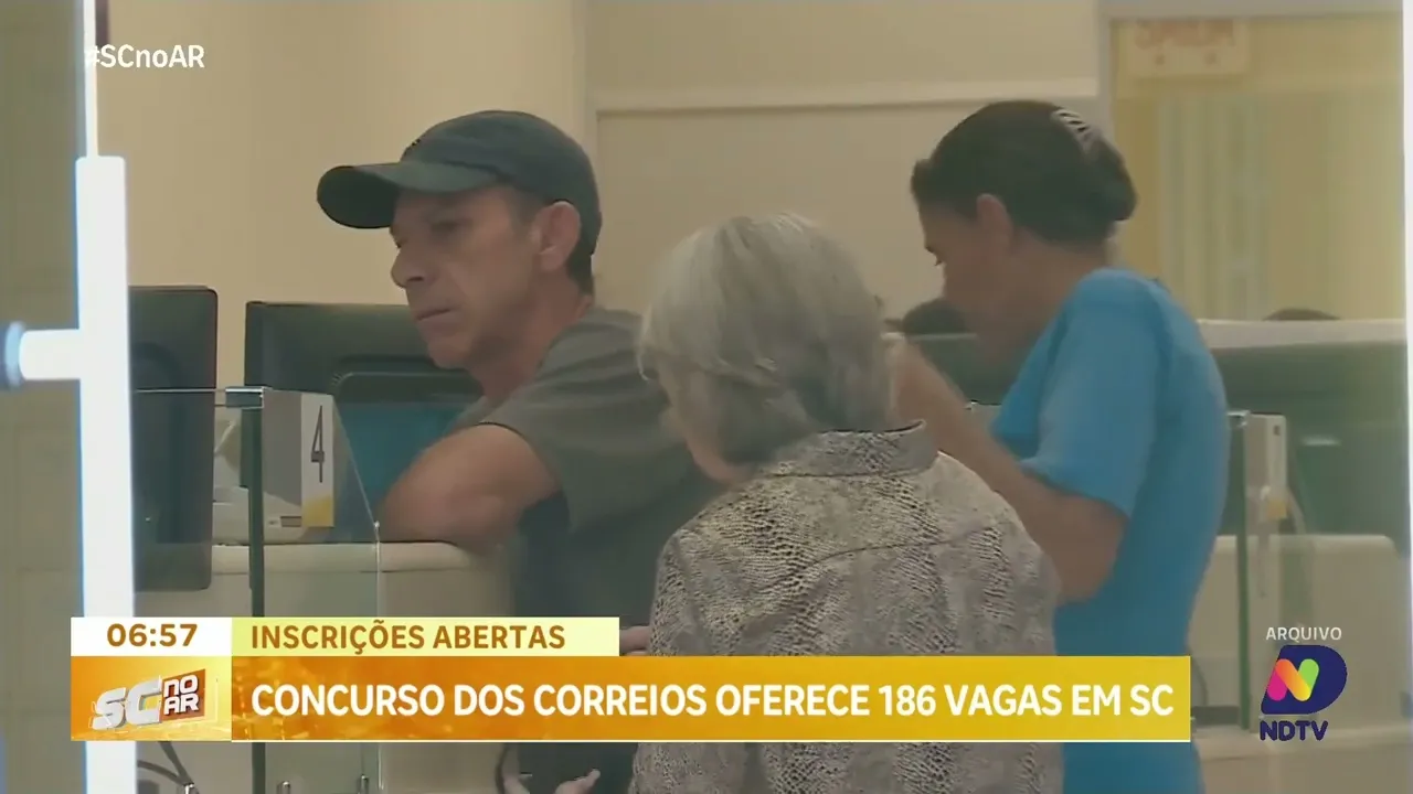 Concurso público dos Correios oferece 186 vagas em SC