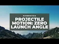 Projectile Motion Zero Launch Angle Kinematics Physics