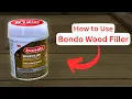 How to Use Bondo Wood Filler CORRECTLY Fill Holes Fix Rotted Cracked Damaged Wood Fast