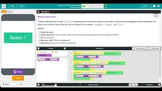 Code org Event-Driven Programming Lesson 3