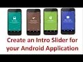 Android App Intro Slider -