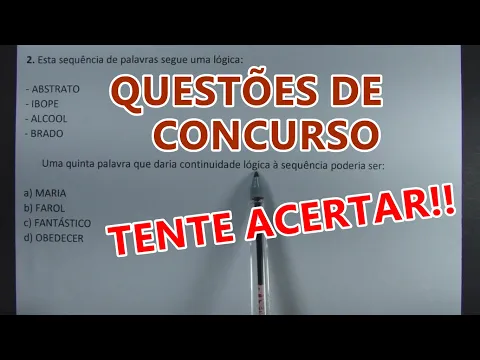 Download MP3 RACIOCÍNIO LÓGICO #83 - SÓ QUESTÕES DE CONCURSO!!!