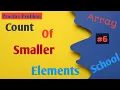 Count of smaller elements Python Practice Problem Array School