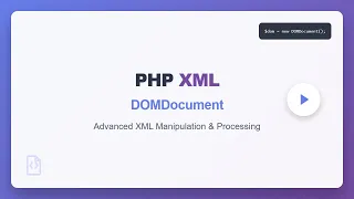 PHP XML DOMDocument Beginner s Guide to Creating Reading Modifying XML