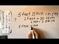 5 feet 11 inches in cm Feet and Inches to Centimeters Inches to cm In Hindi