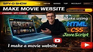 I Built a CRAZY Movie Website Using HTML CSS JS Create a Website