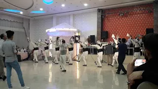 رقصة عربية مع موال صديق راعي اللوا بصوت الفنان الأستاذ عبود خيري فرقة تراث حلب 