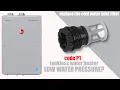 Replace the water filter on your tankless water heater - Rheem P1 code