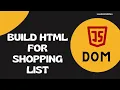 57 Create Shopping List Demo App Build the HTML template for the Shopping App - DOM