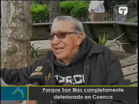 Parque San Blas completamente deteriorado en Cuenca