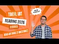2026 TOEFL iBT Reading Read an email 3 Questions Step-by-Step Strategies